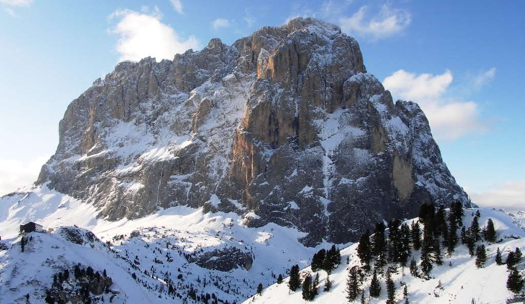 Alpy na zatku zimn sezony 
