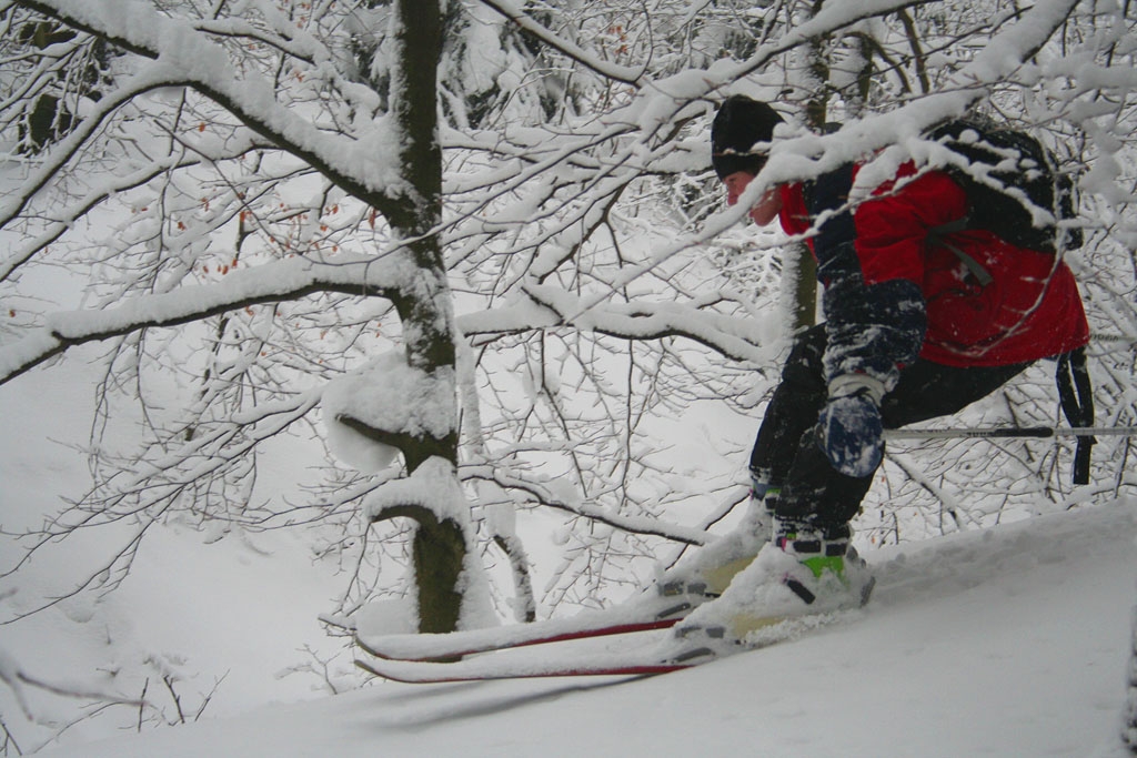 Lyask vstup z Doln Svtl pes Falkenstein na Lu