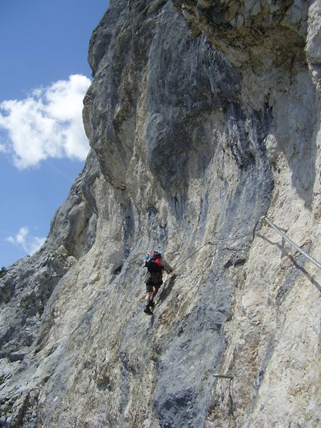 Adler Klettersteig na Karkopf Mieminger Kette