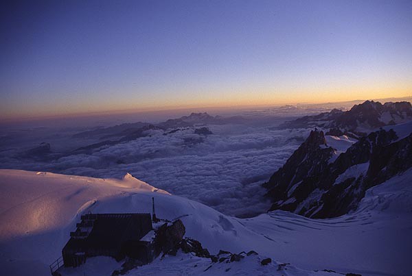 Mont Blanc pes Tete Rousse