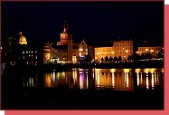 Praha, Kampa, pohled pes Vltavu na Novotnho lvku.  