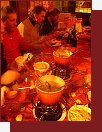 Srov fondue ve stedn drah restauraci