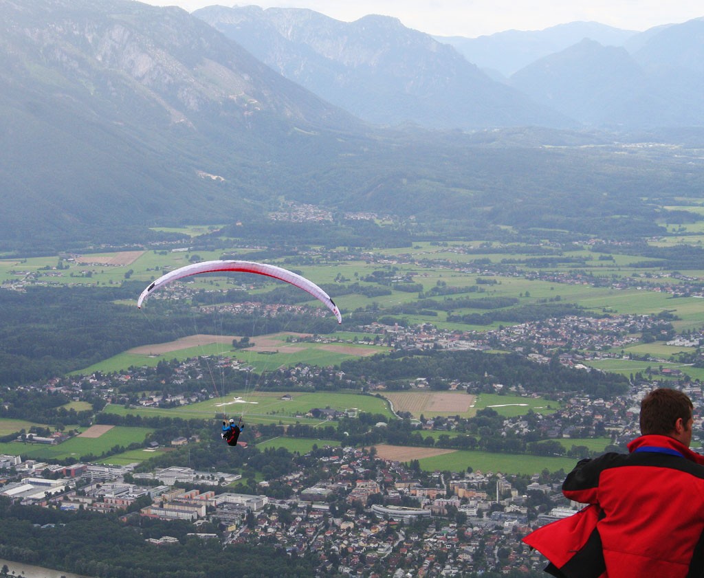 X-Alps 2009, start na Gaisbergu 