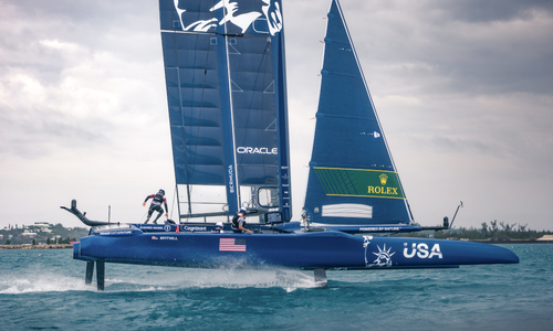 American boat helmsman confident crew can build on encouraging SailGP day