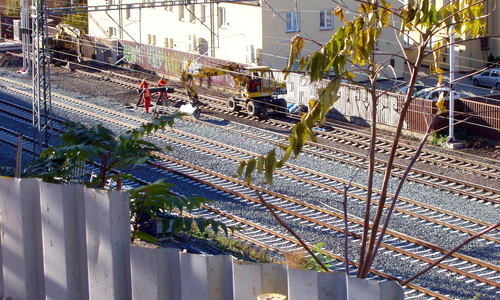 Železniční trať pod Vítkovem