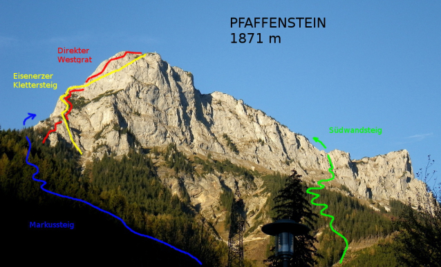 Pfaffenstein: ferátisté nebo horolezci?