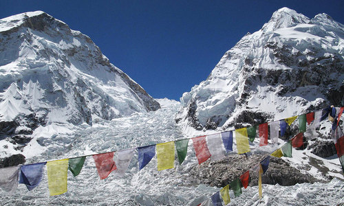 Horko na jižní straně Mount Everest 