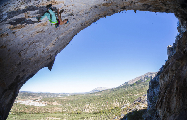 Austrian free climber Angela Eiter becomes first woman ever to tackle 9b route in Spain