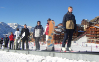 Snowboard ve Val Thorens