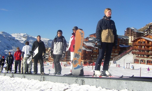 Snowboard ve Val Thorens