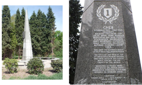 Ypsilonka: pomník americké armády u Chebu