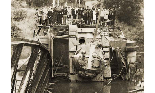 Russian tanks in Karlsbad (Karlovy Vary, Czechoslovakia) August 21, 1968