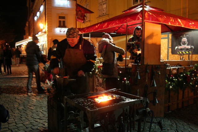 Vánoční trhy na Kampě v Praze
