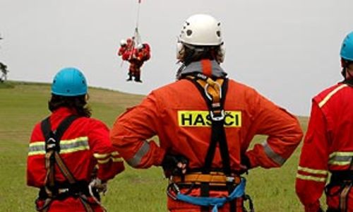 Tréning záchrany v Adršpachu Tréning záchrany v Adršpachu