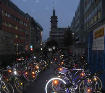 City-biker in Leipzig