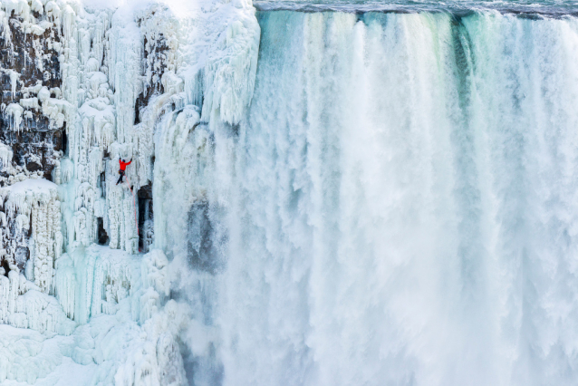 Will Gadd Climbed the Niagara Falls
