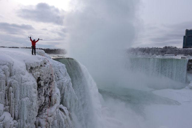 Will Gadd Climbed the Niagara Falls