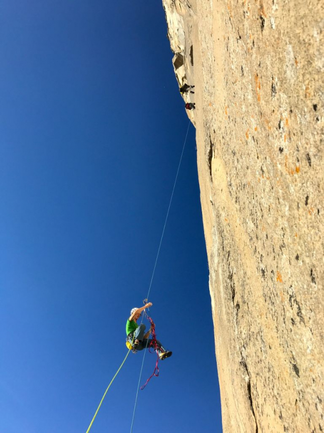 Climber Adam Ondra in the Dawn Wall