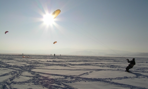 Revíry pro snowkiting na Vysočině