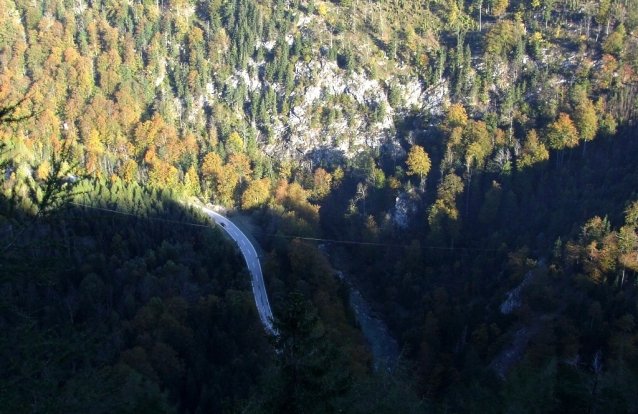Pekelné údolí v alpském předhůří