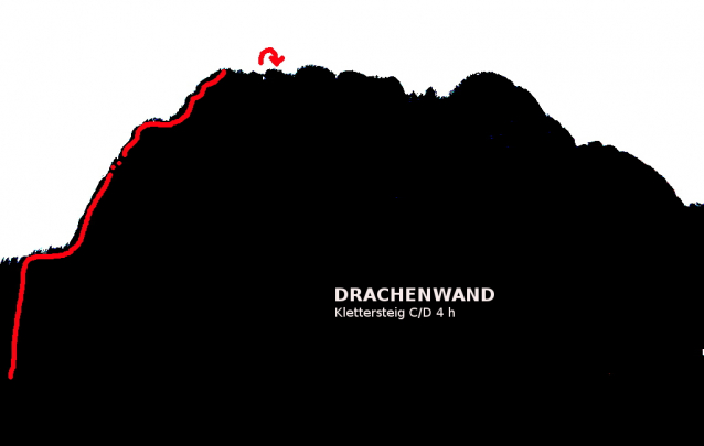 Dračí hřeben na Drachenwand