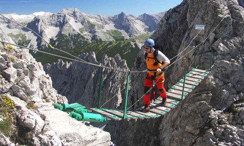 Innsbrucker Klettersteig - feráta Karwendel Innsbrucker Klettersteig - feráta Karwendel
