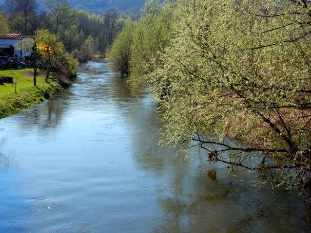 Bílina, řeka plná vody