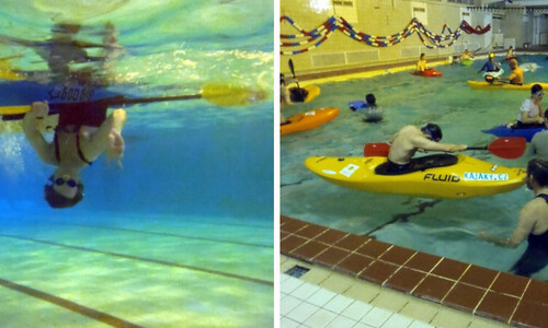 Eskymáci v bazénu Eskymáci v bazénu