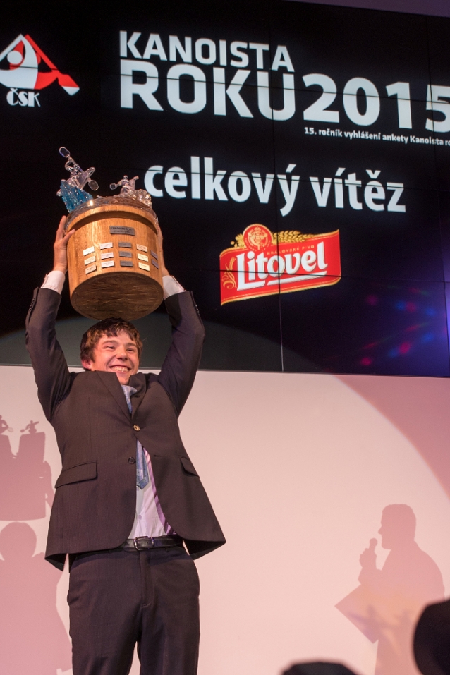 Mistr světa Jiří Prskavec obhájil vítězství v anketě Kanoista roku 2015
