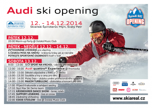 Špindlerův Mlýn, ski opening 2014.