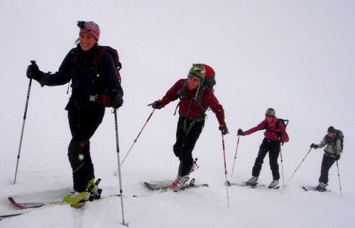 Sellrain na lyžích - skialpinismus.