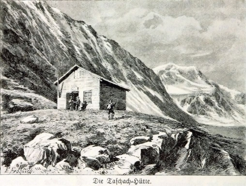 Taschachhütte v roce 1894.