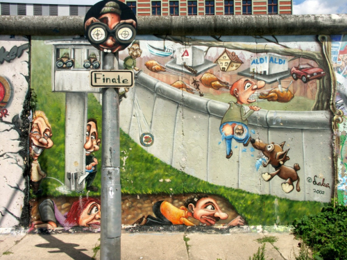 Berlínská zeď.