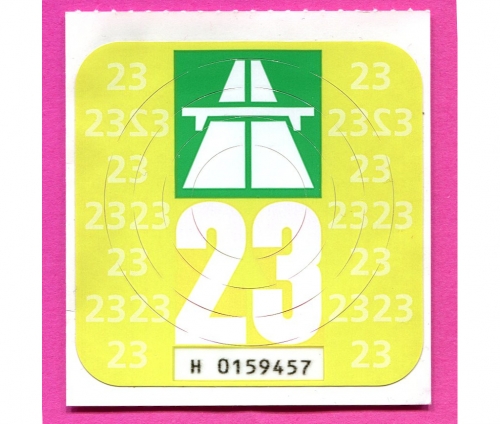 Švýcarská dálniční známka 2023.