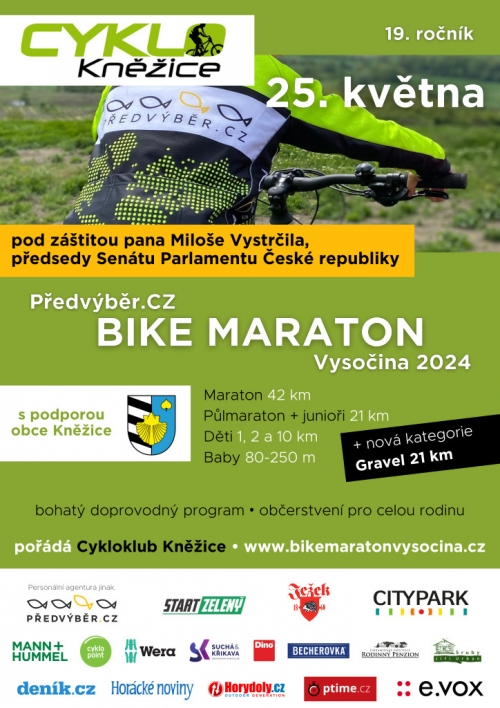 Bike maraton Vysočina.