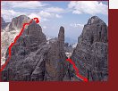 Brenta, Campanile Alto, Westgrat