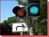 Ve vtin evropskch zem je svteln upozornn na ken provozu cyklist naprosto bn (Nmecko: Freiburg)    