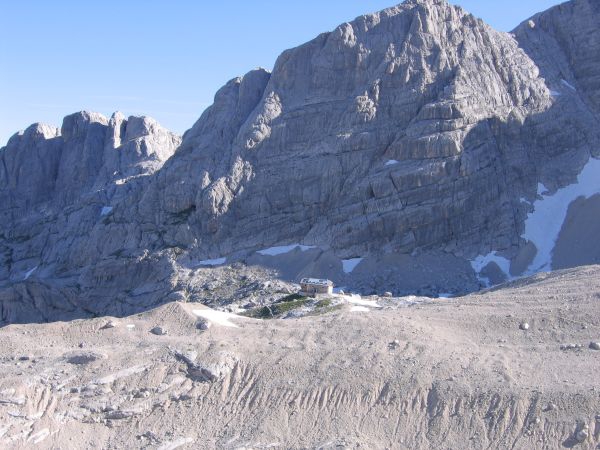 Dachstein, horolezectv v okol Admkovy chaty