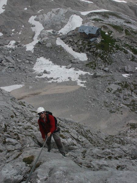 Dachstein, horolezectv v okol Admkovy chaty