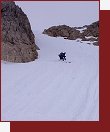 Dachstein, sjezd ze sedla Steiner Scharte