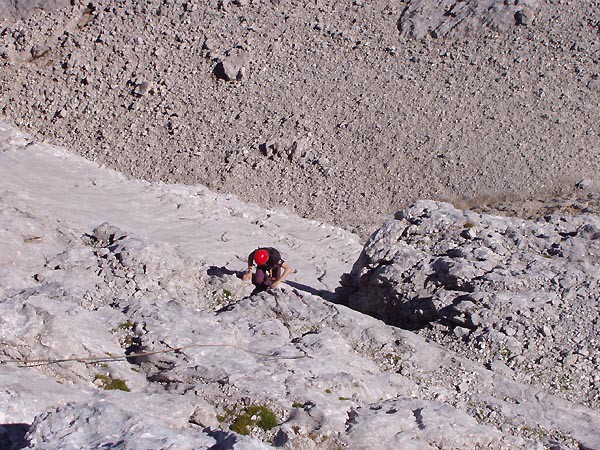 Dachstein, skaln lezen u Admkovy chaty