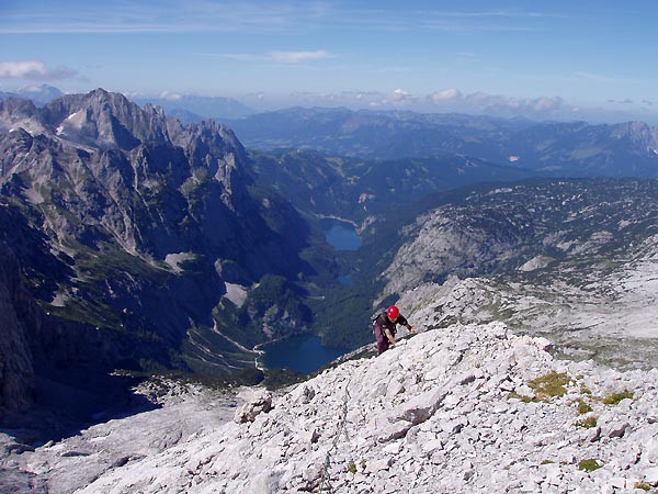 Dachstein, skaln lezen u Admkovy chaty