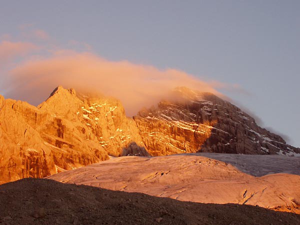 Dachstein, skaln lezen u Admkovy chaty