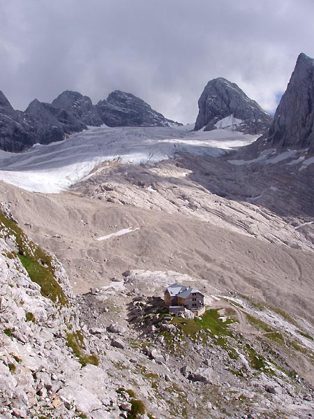 Dachstein, skaln lezen u Admkovy chaty