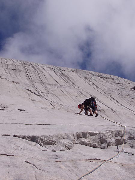 Dachstein, skaln lezen u Admkovy chaty