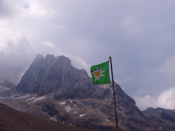 Dachstein, skaln lezen u Admkovy chaty