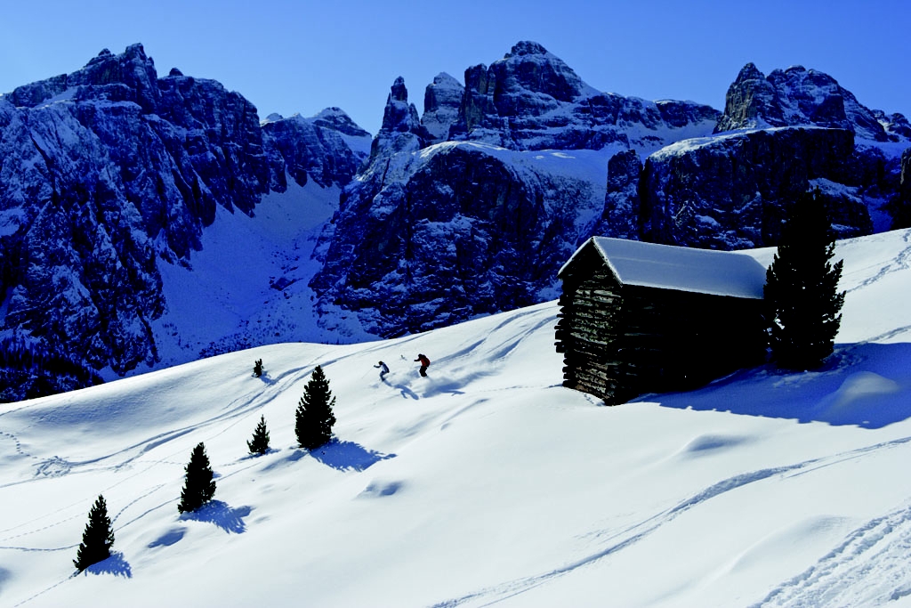 Dolomity, Jin Tyrolsko na snhu