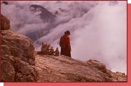 Monte Pelmo, Hochkar, sestup po odtlm ledovci 