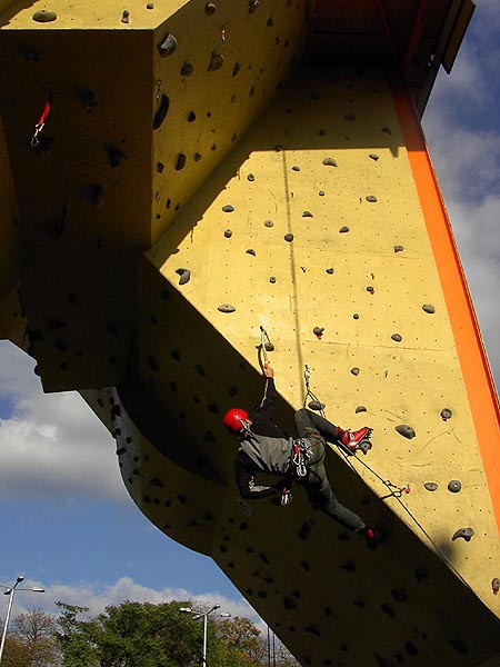 Drytooling, uml lezeck stna Aupeak Bratislava