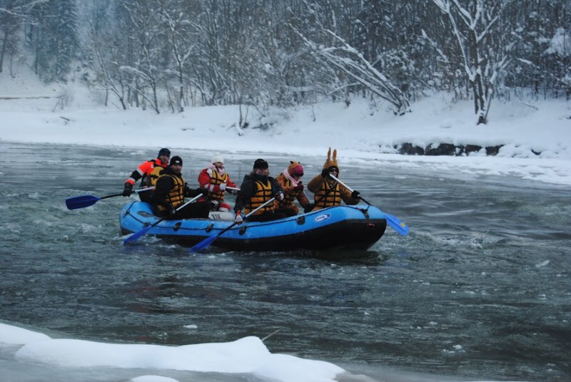 Dunajec, zimn splav 2012 - Horydoly.cz 